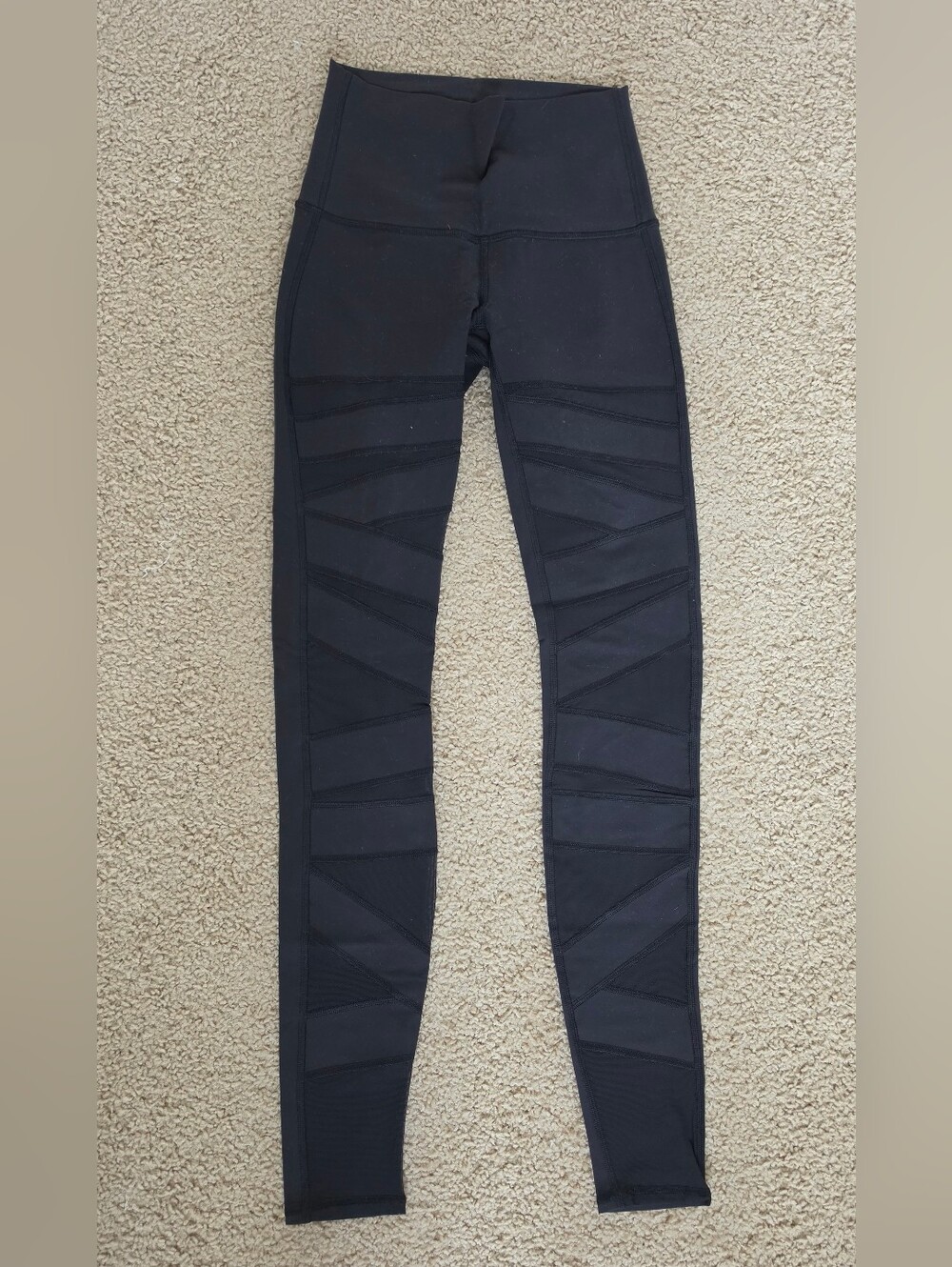 lululemon athletica Black High-Waist Paneled Leggings